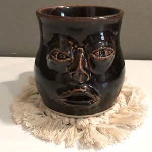 Vintage | Folk Art Face Mug